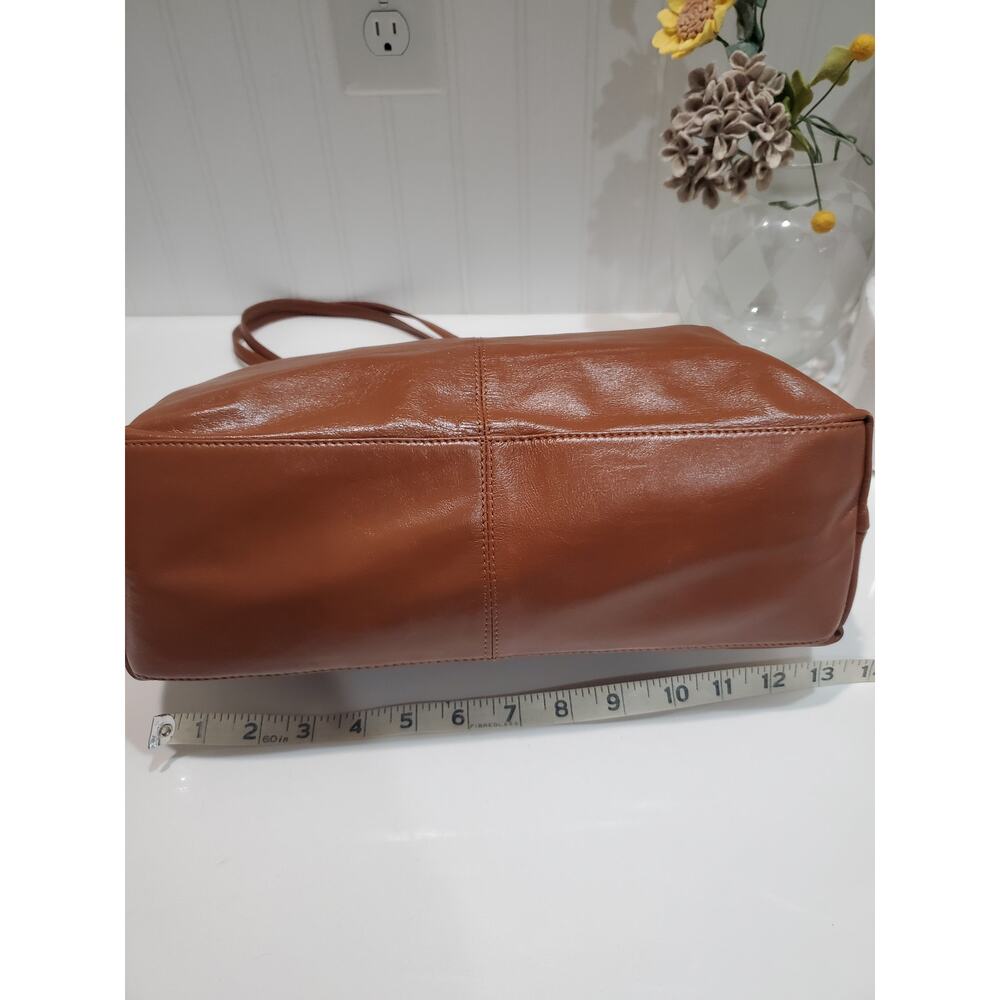 Latico Lether Cognac Brown Slouchy Tote - Picture 4 of 7